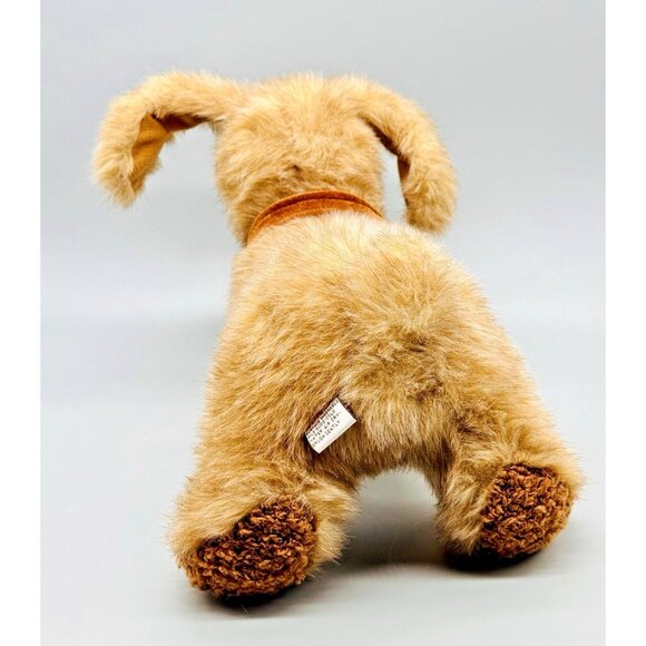 Gund Brown Terrier Dog with Bone in Mouth Plush Big Ears 13 inch Stuffed Animal - Picture 4 of 8